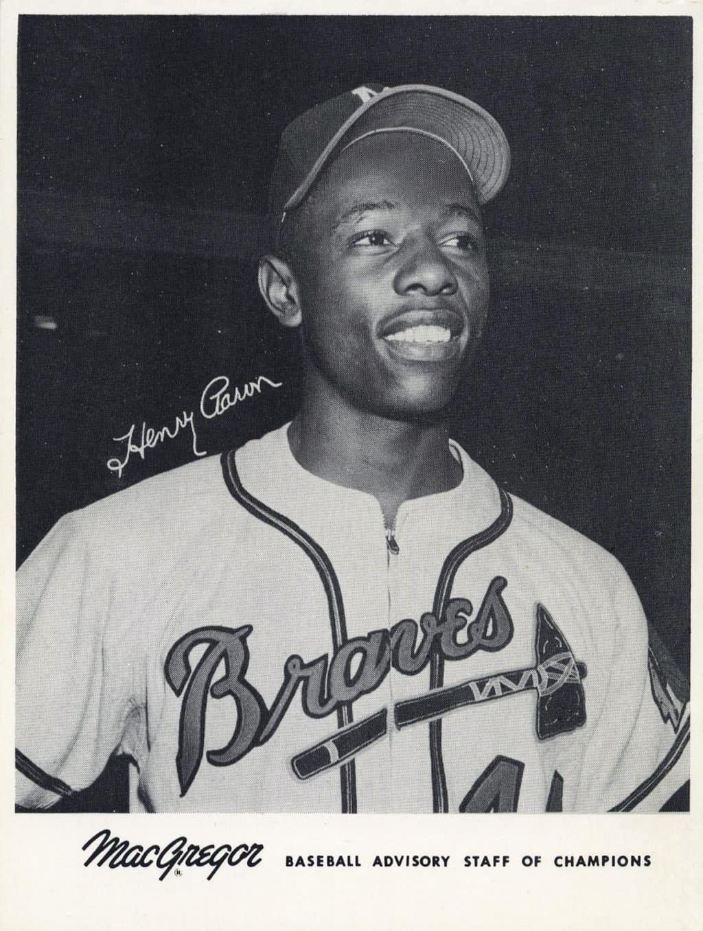 Hank Aaron - Atlanta Braves - head shot - B/W - AaronHank.jpg - 4x5