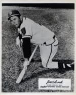 Joe Adcock - Atlanta Braves - kneeling - B/W - AdcockJoe-1971.jpg - 8x10