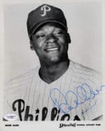Richie Allen - Philadelphia Phillies - batting helmet - B/W - AllenDick883.jpg - 8x10