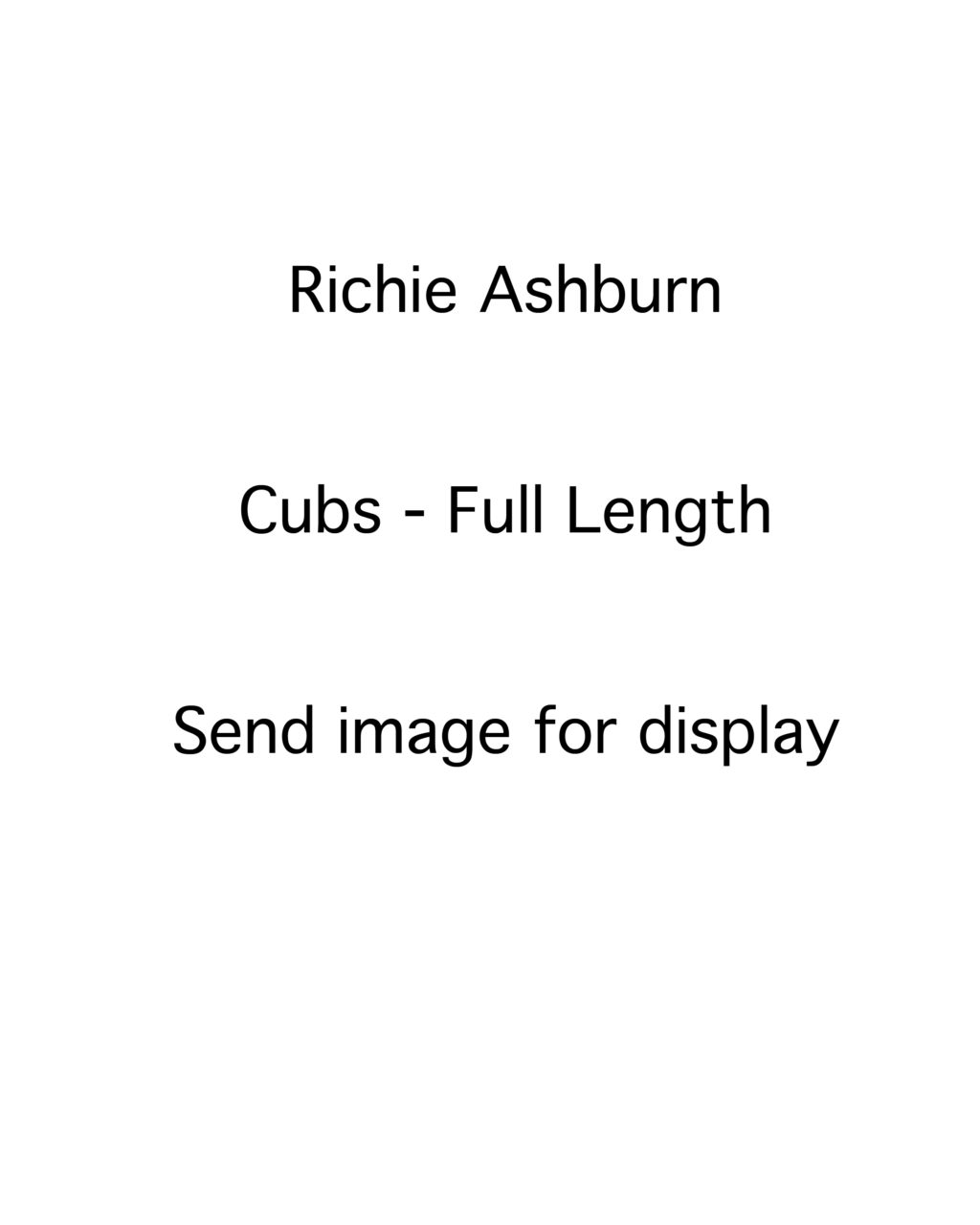 Richie Ashburn - Chicago Cubs - full hands on knees - B/W - AshburnRichie-1.jpg - 8x10