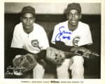 Ernie Banks Banks/Baker - Chicago Cubs - dugout - B/W - Banks&Baker758.jpg - 8x10