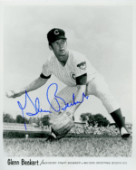 Glenn Beckert - Chicago Cubs - fielding ball in hand - B/W - BeckertGlenn-1.png - 8x10
