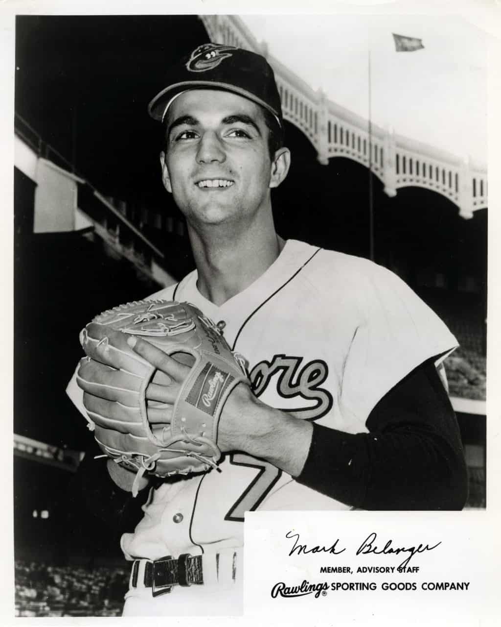 Mark Belanger - Baltimore Orioles - upper body - B/W - BelangerMark983.jpg - 8x10