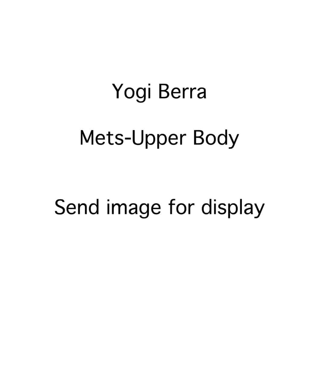 Yogi Berra - New York Mets - upper body - B/W - BerraYogi.jpg - 8x10