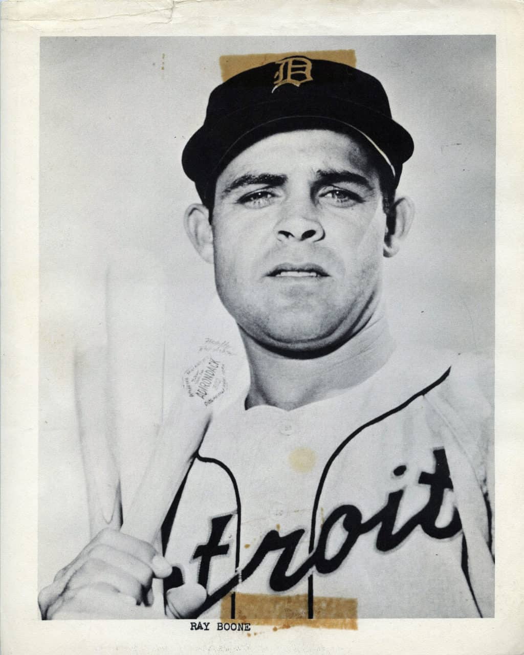 Ray Boone - Detroit Tigers - body - B/W - BooneRay164.jpg - 8x10