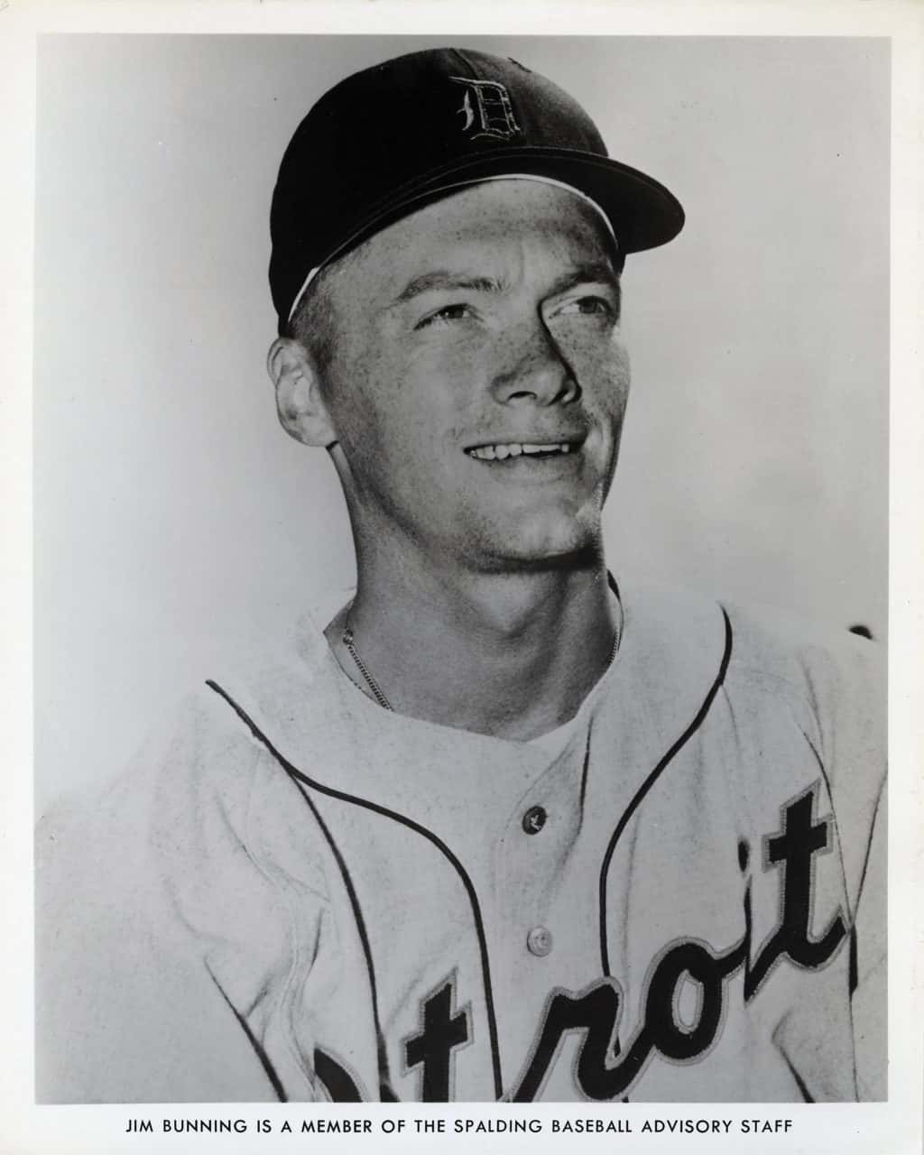 Jim Bunning - Detroit Tigers - head - B/W - BunningJim-3898.jpg - 8x10