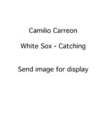 Camilio Carreon - Chicago White Sox - catching - B/W - CarreonCamilio.jpg - 8x10