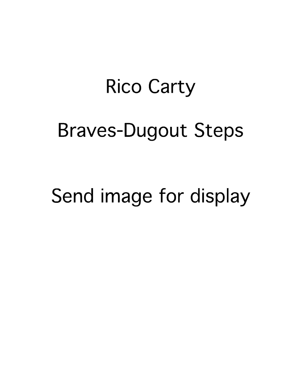 Rico Carty - Milwaukee Brewers - dugout steps - B/W - CartyRico-1.png - 8x10