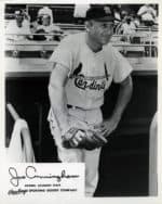 Joe Cunningham - St. Louis Cardinals - head - B/W - CunninghamJoe-3004.jpg - 8x10