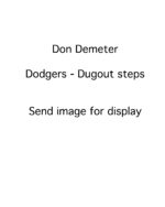 Don Demeter - Philadelphia Phillies - Dugout steps - B/W - DemeterDon-3.jpg - 8x10