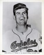 Chuck Estrada - Baltimore Orioles - head - B/W - EstradaChuck912.jpg - 8x10