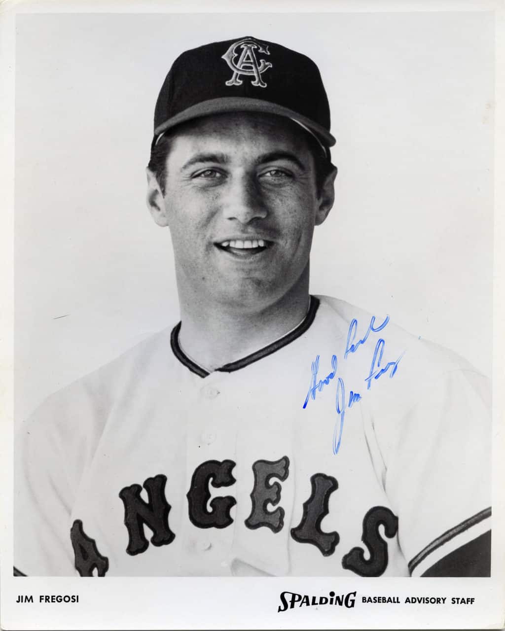 Jim Fregosi - California Angels - upper body looking forward - B/W - FregosiJim-1917.jpg - 8x10