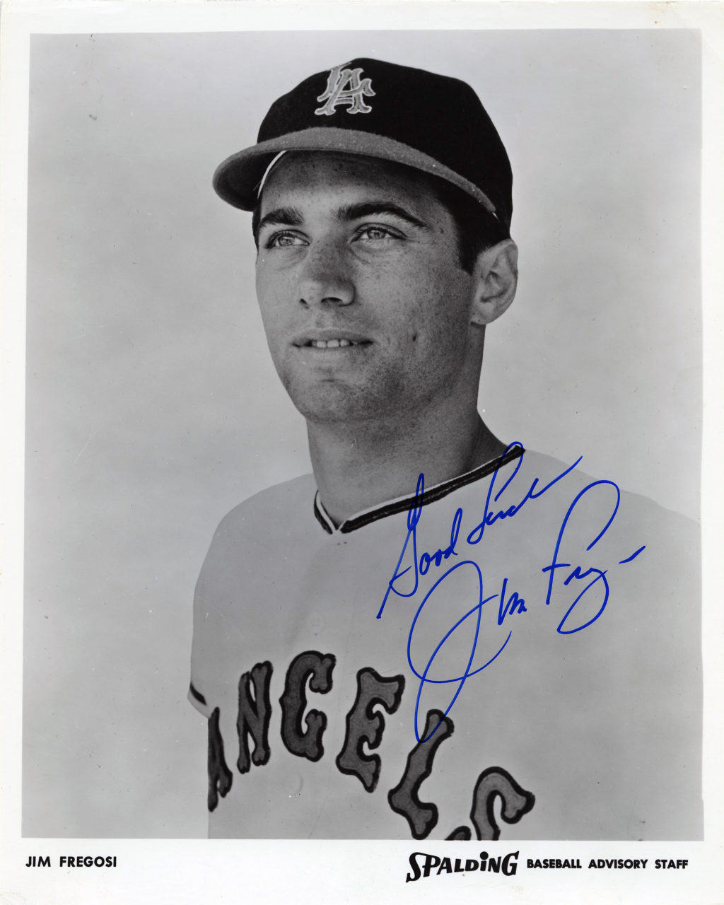 Jim Fregosi - Los Angeles Angels - upper body looking right - B/W - FregosiJim-2918.jpg - 8x10