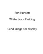 Ron Hansen - Chicago White Sox - fielding - B/W - HansenRon-1.jpg - 8x10