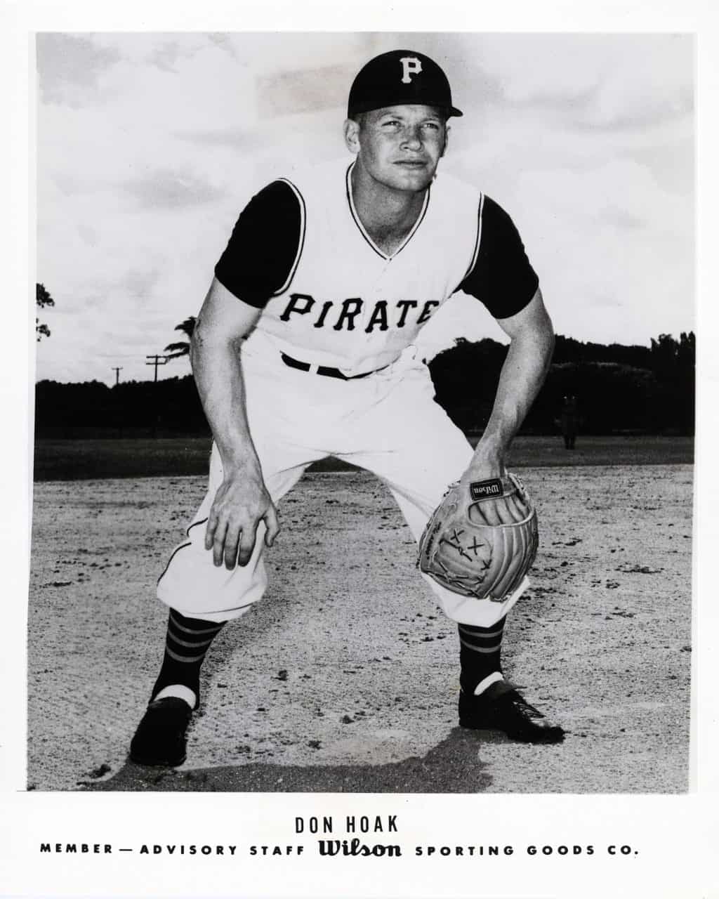 Don Hoak - Pittsburgh Pirates - full length - B/W - HoakDon796 copy.jpg - 8x10