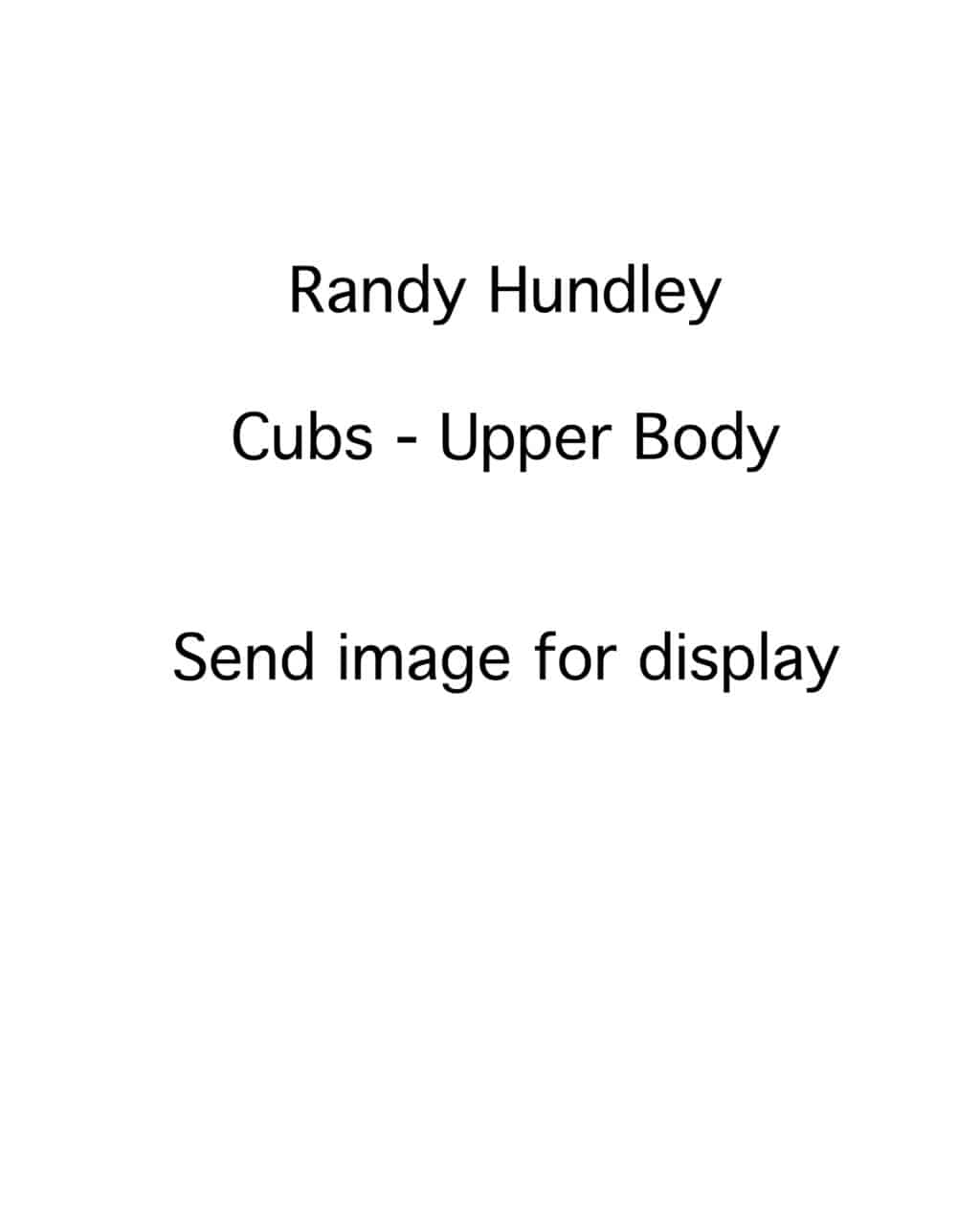 Randy Hundley - Chicago Cubs - upper body - B/W - HundleyRandy.jpg - 8x10