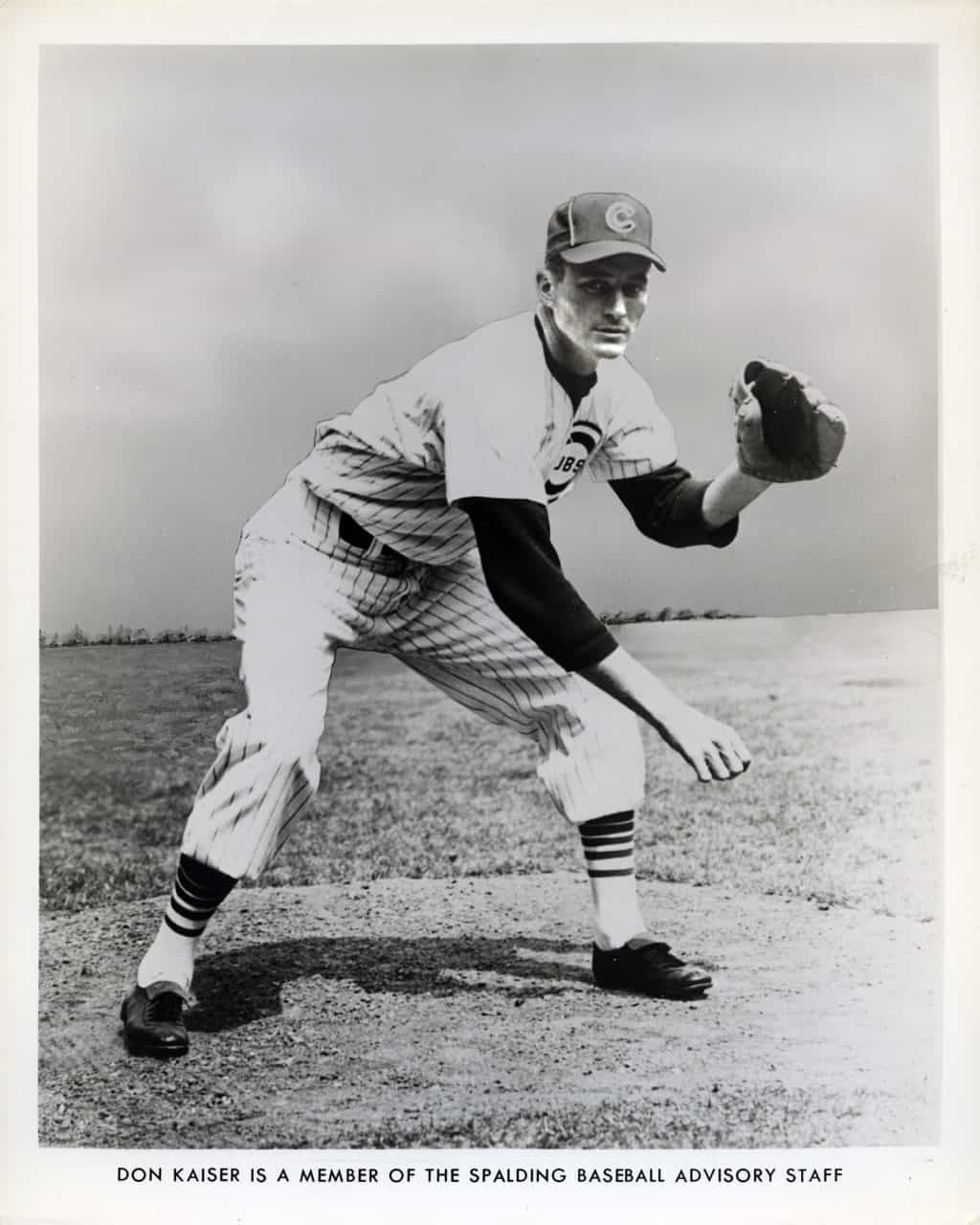 Don Kaiser - Chicago Cubs - head - B/W - KaiserDon928.jpg - 8x10