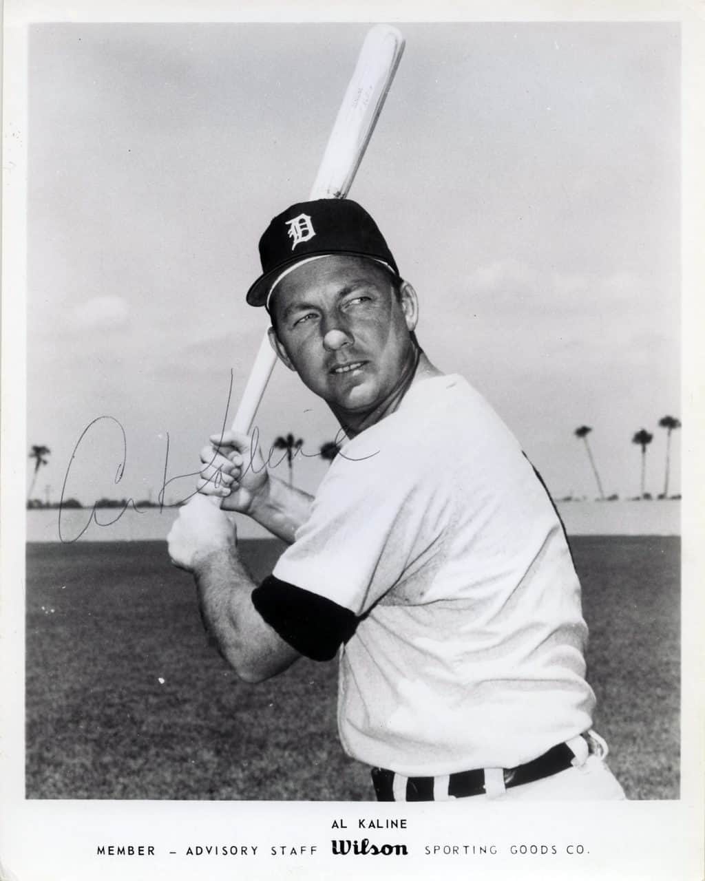 Al Kaline - Detroit Tigers - upper body batting - B/W - KalineAl-4806.jpg - 8x10