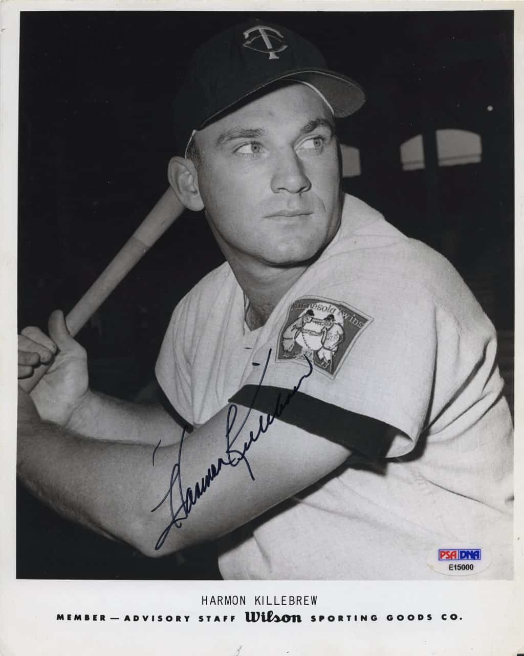 Harmon Killebrew - Minnesota Twins - upper body batting - B/W - Killebrew-2810.jpg - 8x10