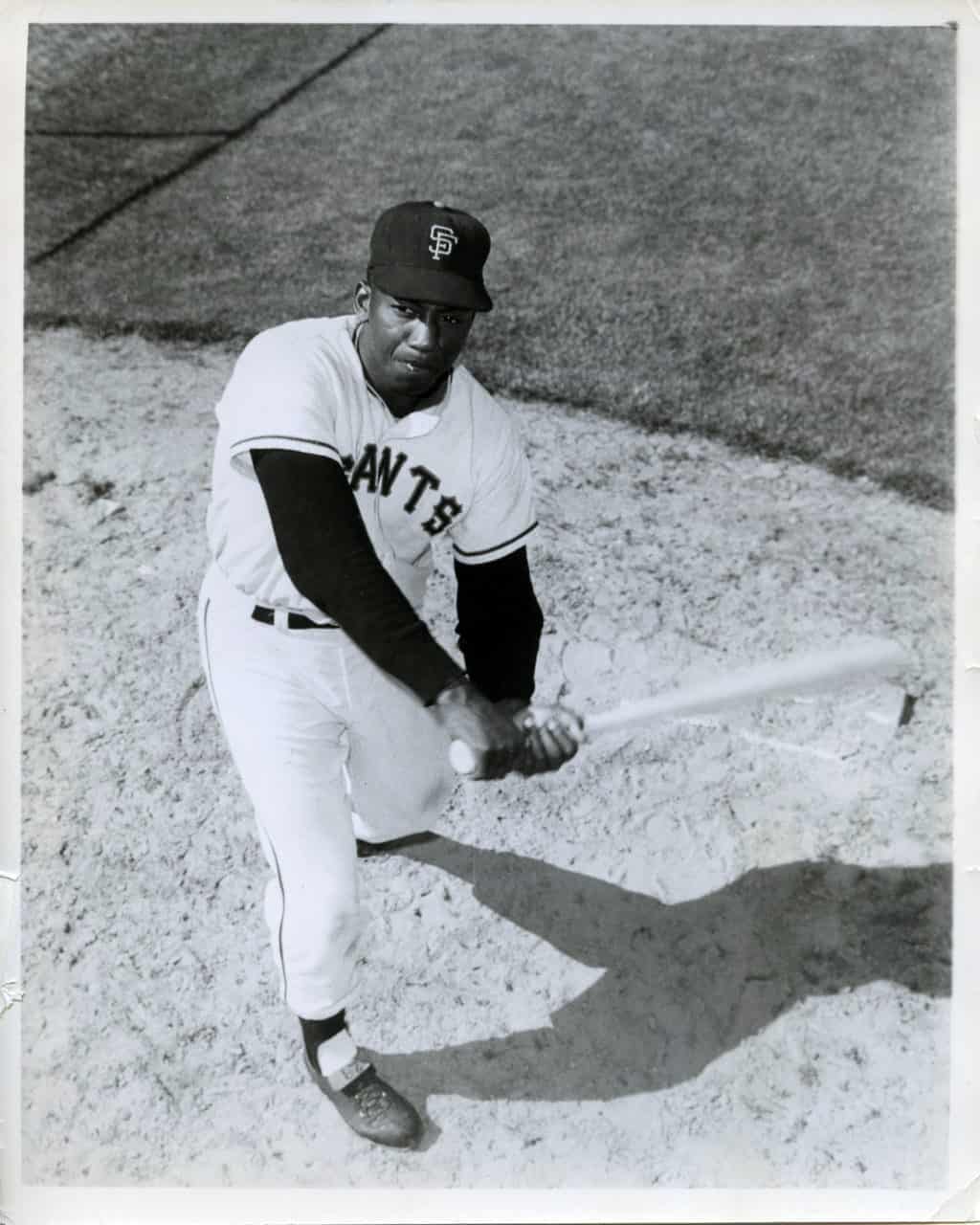 Willie Kirkland - San Francisco Giants - full body batting - B/W - KirklandWillie172.jpg - 8x10