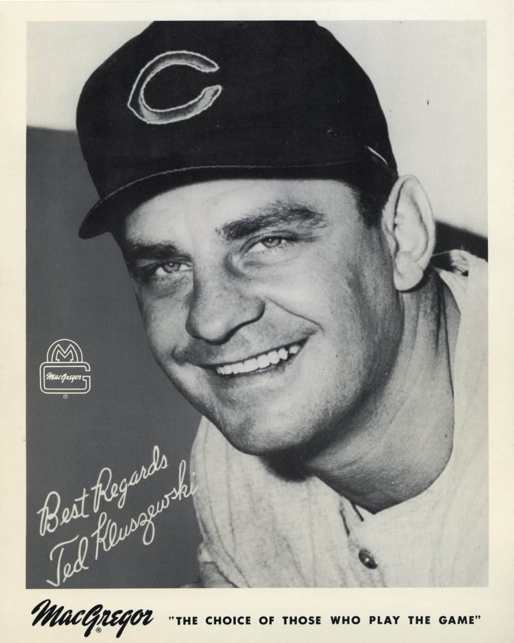 Ted Kluszewski - Cincinatti Reds - head shot - B/W - KluszewskiTed-3121.jpg - 8x10