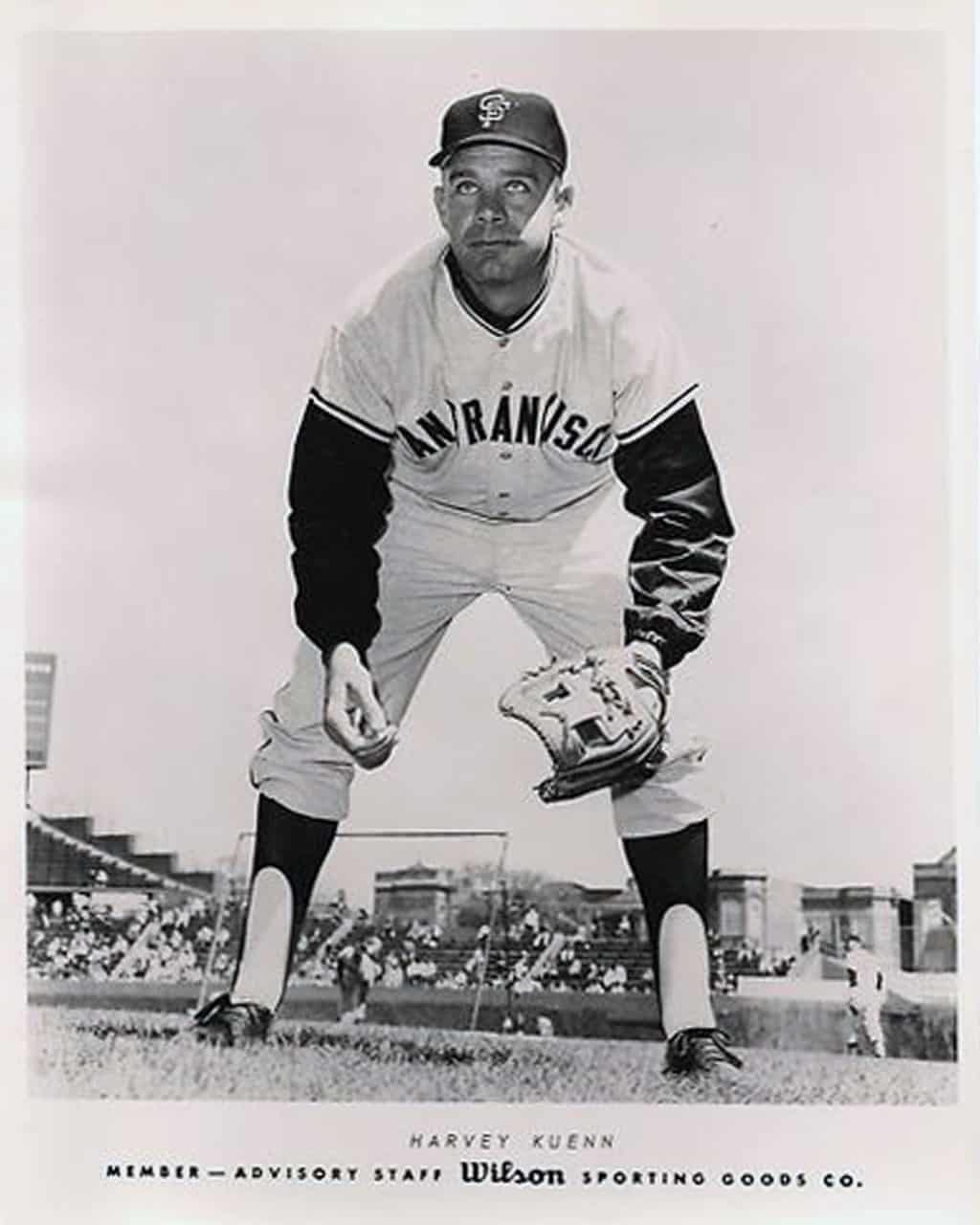 Harvey Kuenn - San Francisco Giants - full length - B/W - KuennHarvy.jpg - 8x10