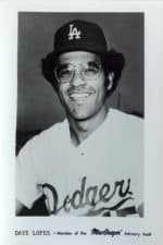 Davey Lopes - Los Angeles Dodgers - upper body - B/W - LopesDave.jpg - 5x7