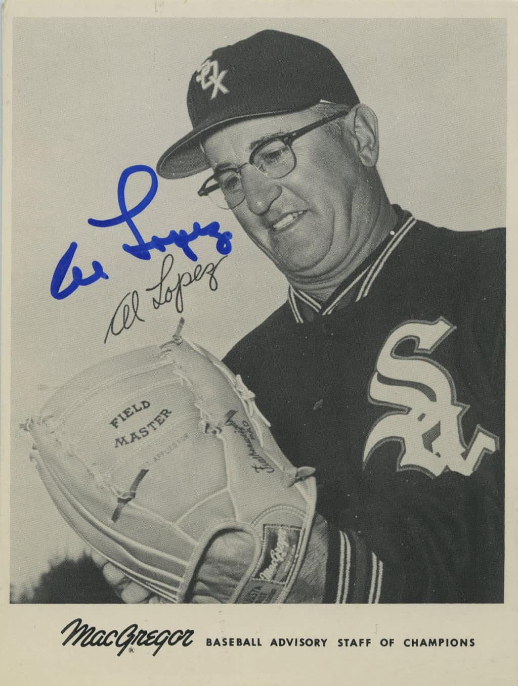 Al Lopez - Chicago White Sox - Upper body - B/W - LopezAl.jpg - 4x5