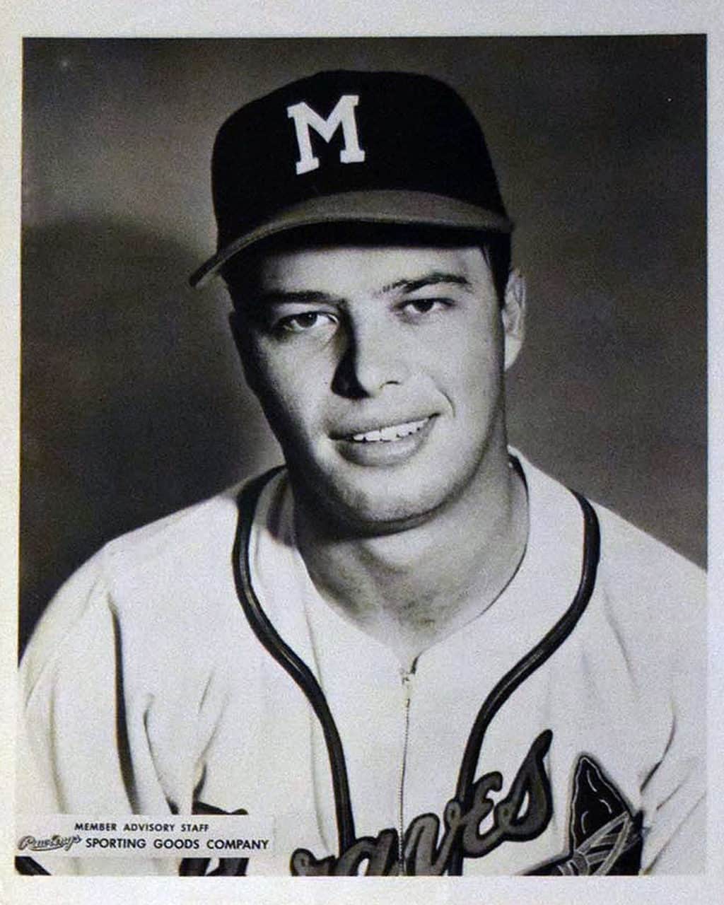 Eddie Matthews - Atlanta Braves - upper body - sepia - MatthewsEddie-5.jpg - 8x10