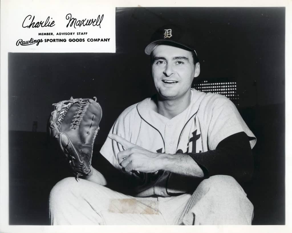 Charlie Maxwell - Detroit Tigers - upper body - B/W - MaxwellCharlie049.jpg - 8x10