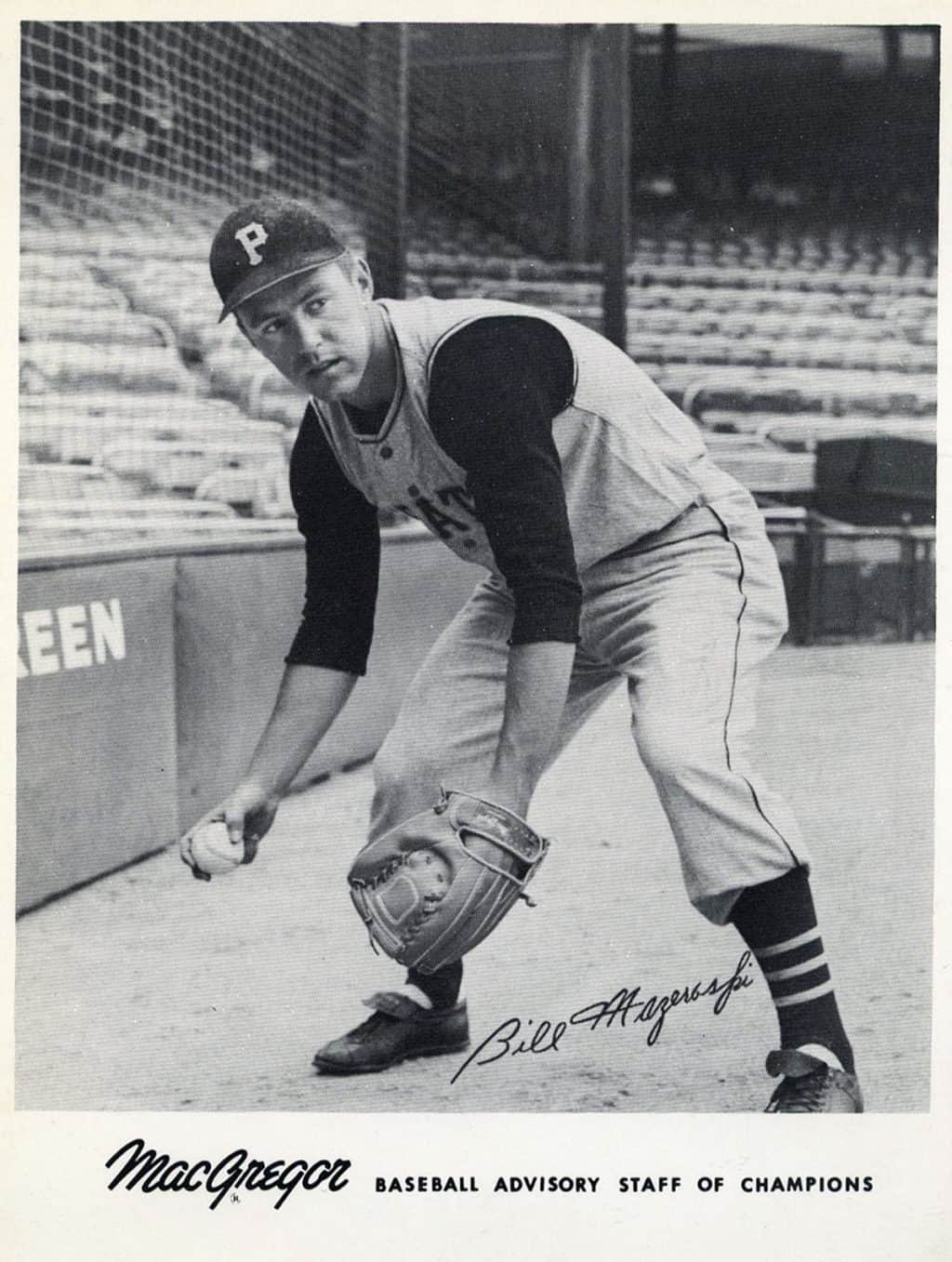 Bill Mazeroski - Pittsburgh Pirates - fielding - B/W - MazeroskiBill.jpg - 4x5