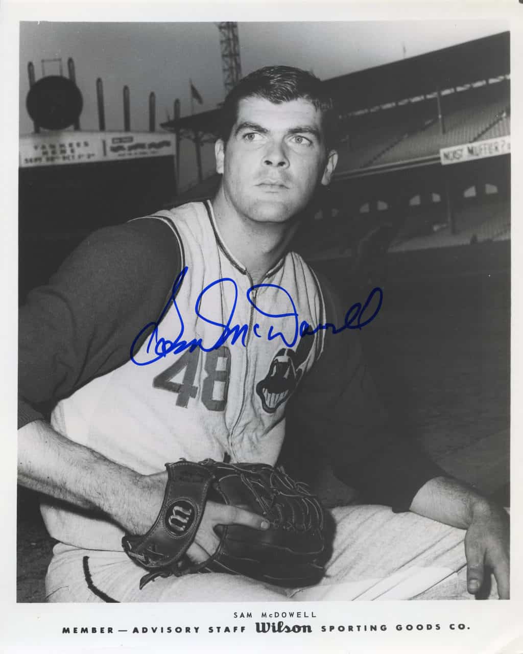 Sam McDowell - Cleveland Indians - upper body no hat - B/W - McDowellSam818.jpg - 8x10