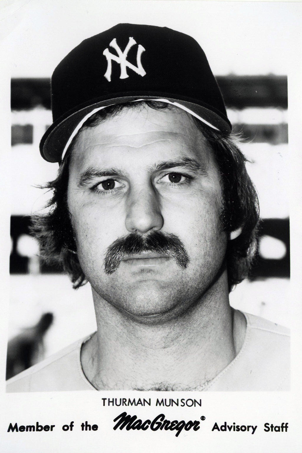 Thurman Munson - New York Yankees - head - B/W - MunsonThurman.jpg - 5x7