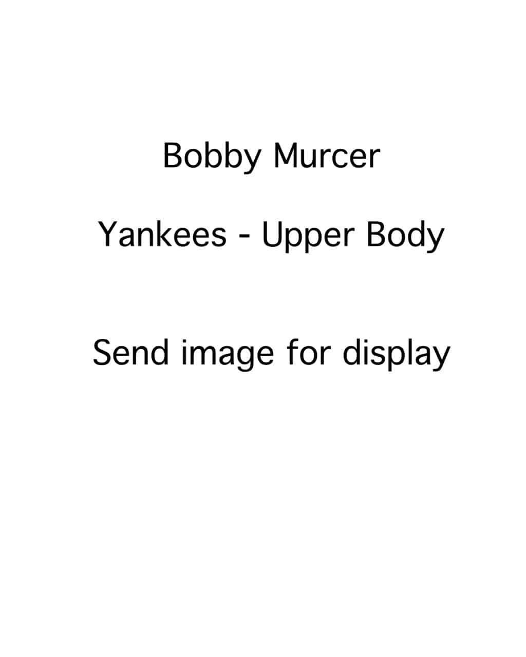 Bobby Murcer - New York Yankees - upper body - B/W - MurcerBobby.jpg - 8x10