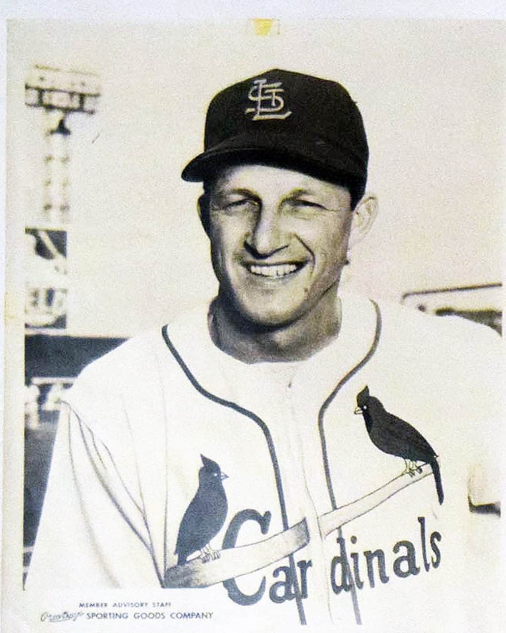 Stan Musial - St. Louis Cardinals - Head shot - Color - MusialStan-11.jpg - 8x10