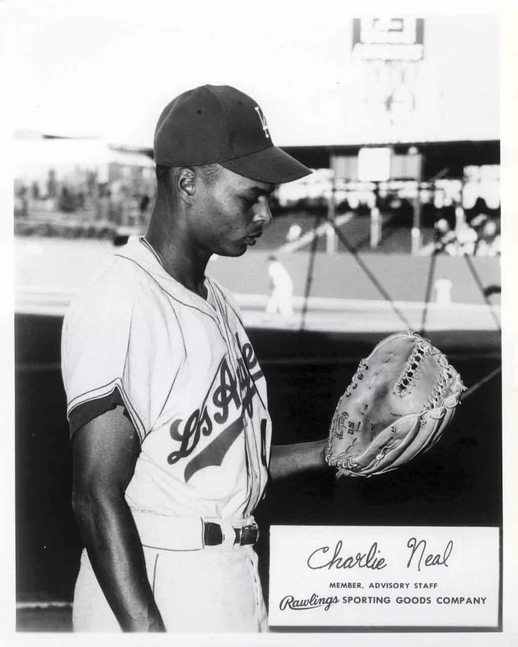 Charlie Neal - Los Angeles Dodgers - upper body - B/W - NealCharlie-2063.jpg - 8x10