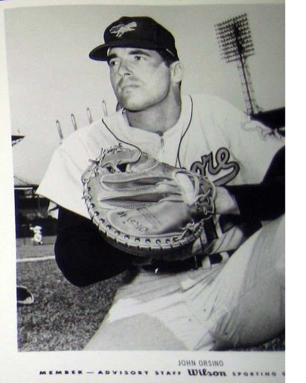 John Orsino - Baltimore Orioles - kneeling - B/W - OrsinoJohn-1.jpg - 8x10