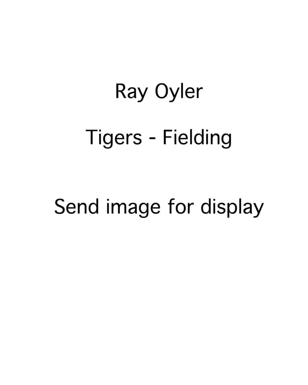 Ray Oyler - Detroit Tigers - fielding - B/W - OylerRay.jpg - 8x10