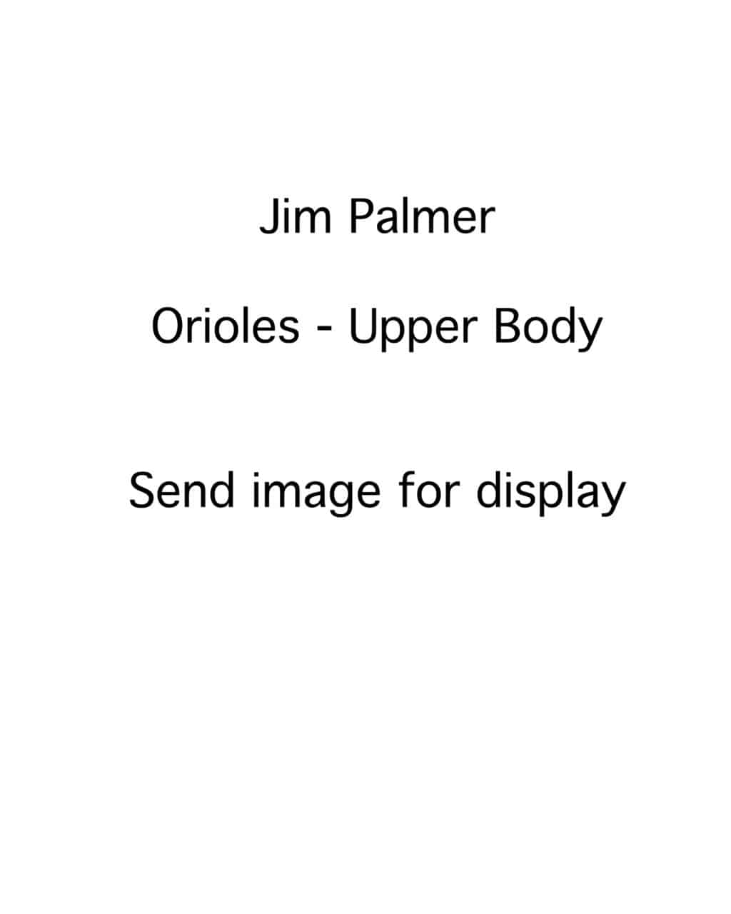 Jim Palmer - Baltimore Orioles - upper body - B/W - PalmerJim.jpg - 8x10