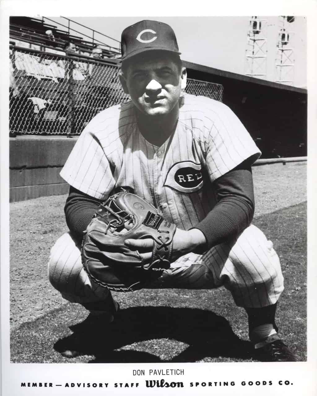 Don Pavletich - Cincinatti Reds - full length - B/W - PavietichDon837.jpg - 8x10