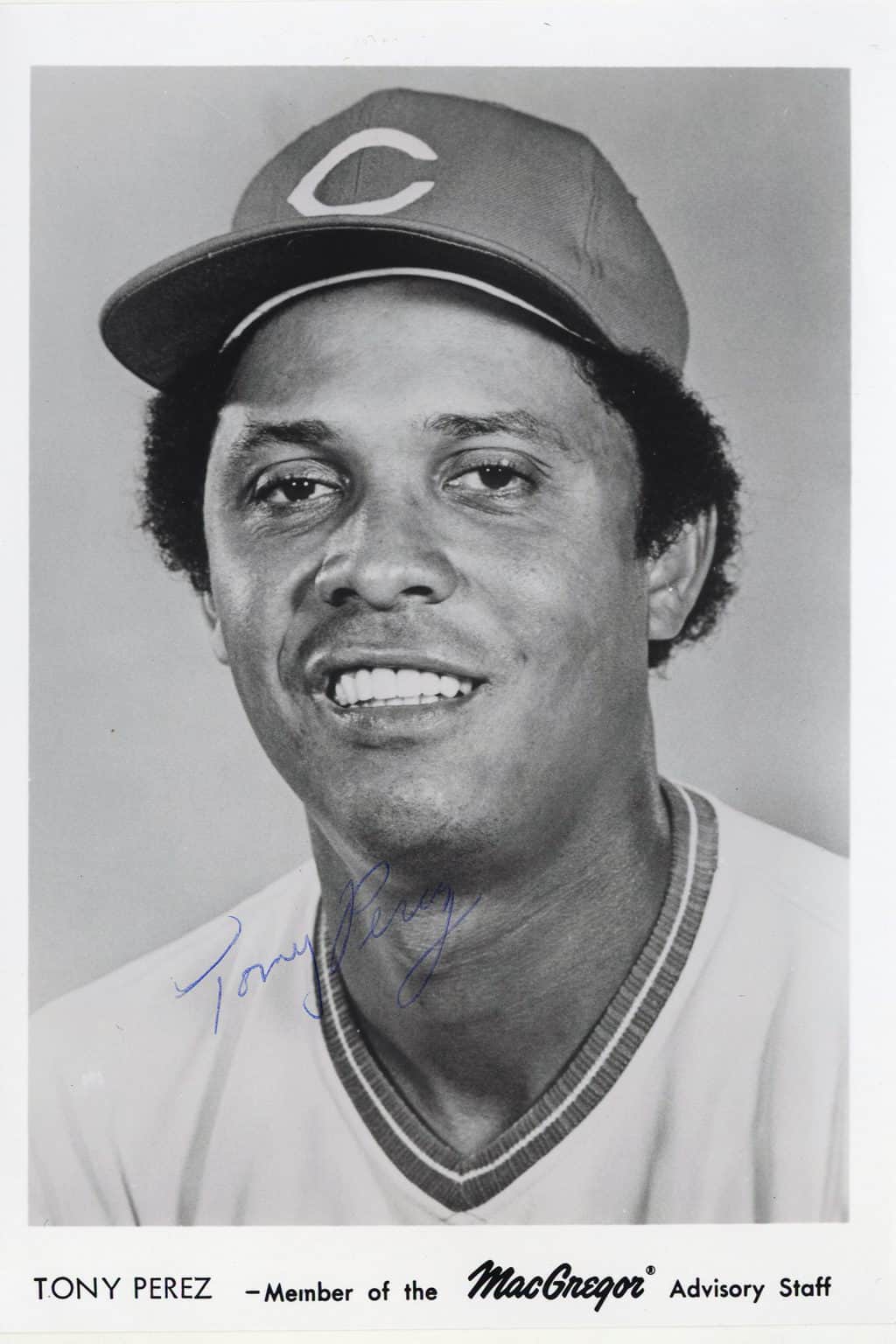 Tony Perez - Cincinatti Reds - head - B/W - PerezTony2157.jpg - 5x7