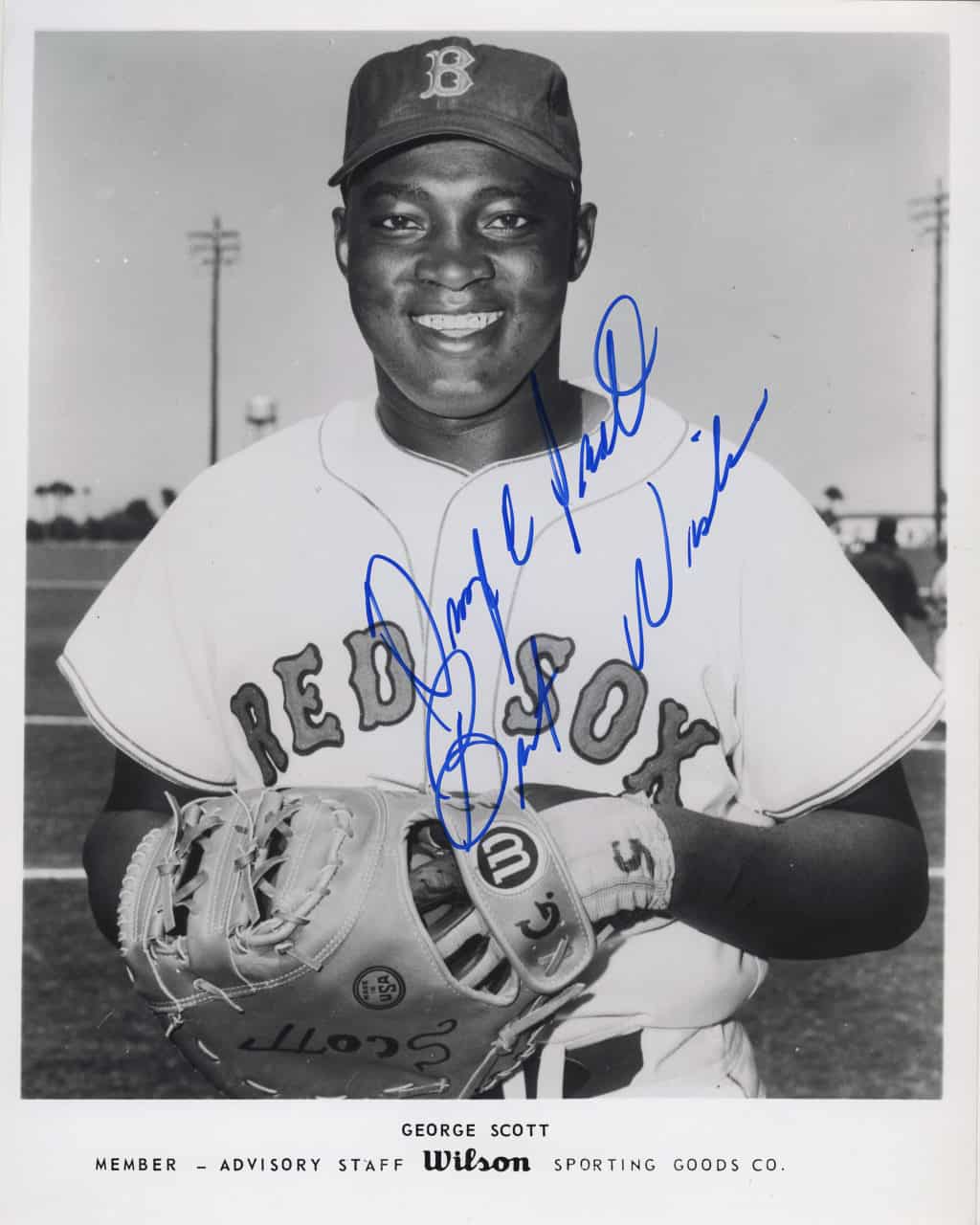 George Scott - Boston Red Sox - upper body - B/W - ScottGeorge852.jpg - 8x10