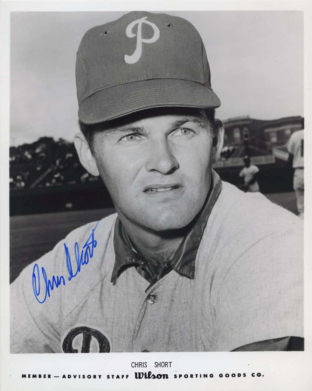 Chris Short - Philidelphia Phillies - upper body - B/W - ShortChris854.jpg - 8x10