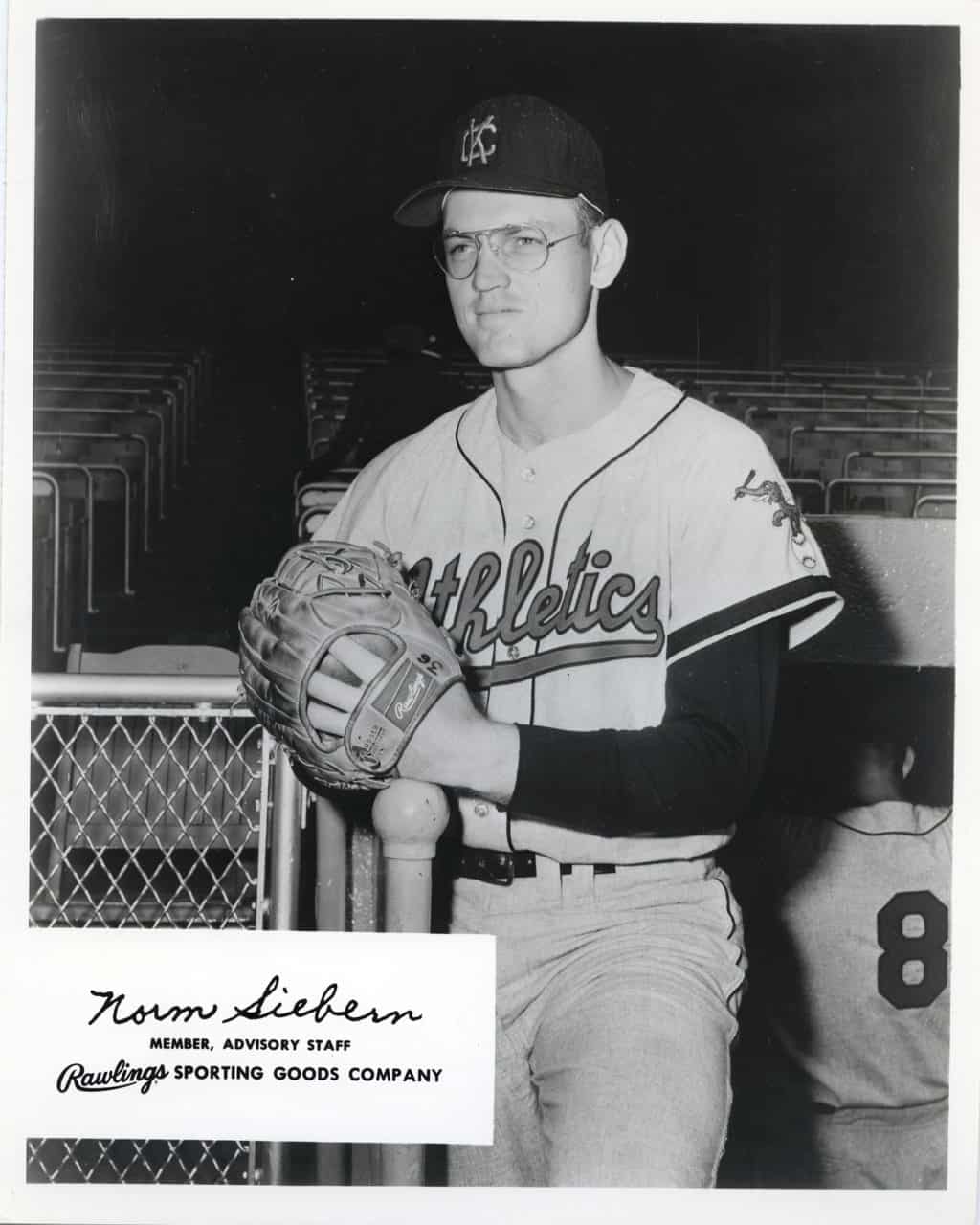 Norm Siebern - Kansas City Athletics - jersey - B/W - SiebernNorm-1080.jpg - 8x10