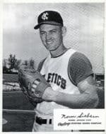 Norm Siebern - Kansas City Athletics - vest - B/W - SiebernNorm-2081.jpg - 8x10