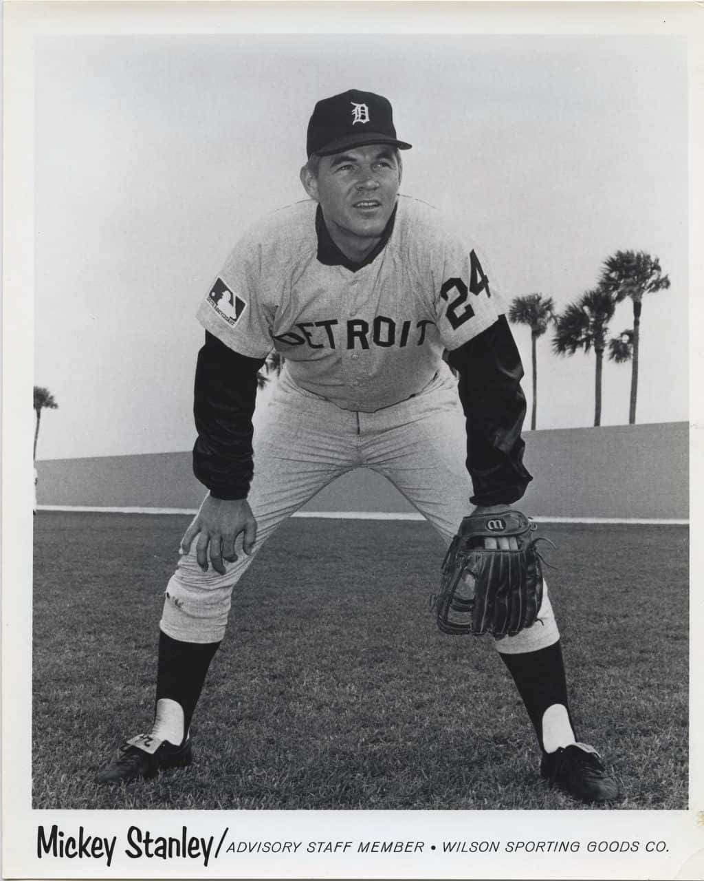 Mickey Stanley - Detroit Tigers - full length - B/W - StanleyMickey856.jpg - 8x10