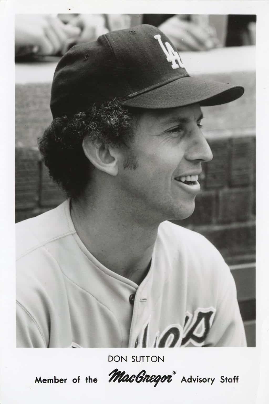 Don Sutton - Los Angeles Dodgers - head - B/W - SuttonDon-2158.jpg - 5x7