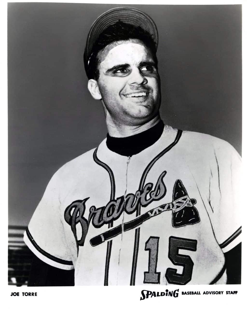 Joe Torre - Milwaukee Braves - upper body - B/W - TorreJoe960.jpg - 8x10