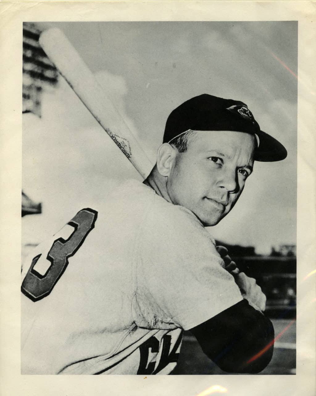 Vic Wertz - Cleveland Indians - batting stance - B/W - WertzVic180.jpg - 8x10