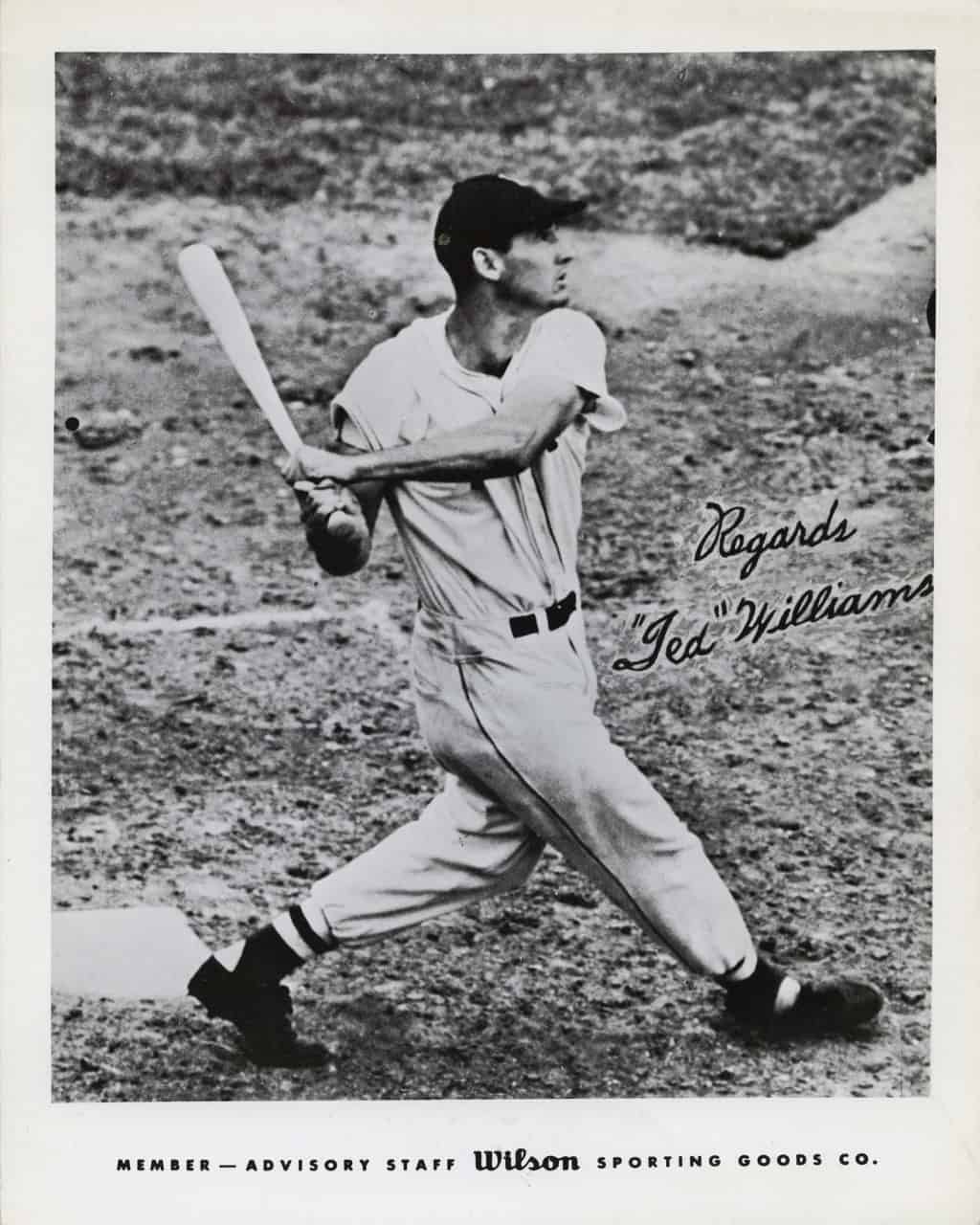 Ted Williams - Boston Red Sox - batting - B/W - WilliamsTed-3869.jpg - 8x10